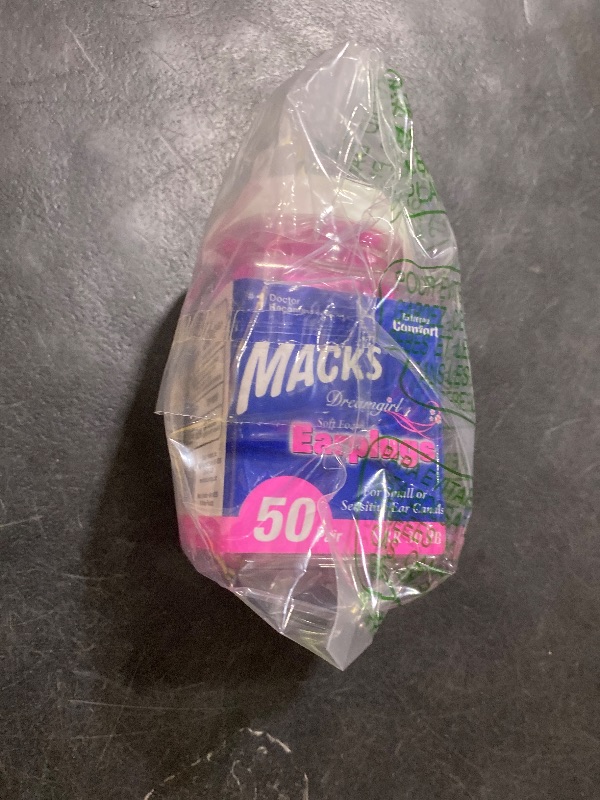 Photo 1 of Mack's Dreamgirl Soft Foam Earplugs, 50 Pair, Pink - 30dB NRR, 33dB SNR - Small Ear Plugs for Sleeping, Snoring, Studying, Loud Events, Traveling & Concerts