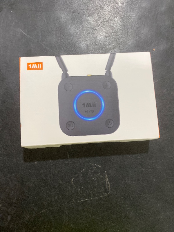 Photo 1 of [Upgraded] 1Mii Bluetooth 5.1 Receiver, Long Range HiFi Bluetooth Audio Adapter w/ 3D Surround aptX HD Low Latency, Optical RCA AUX 3.5mm Coaxial for Home Stereo System - B06Pro Grey