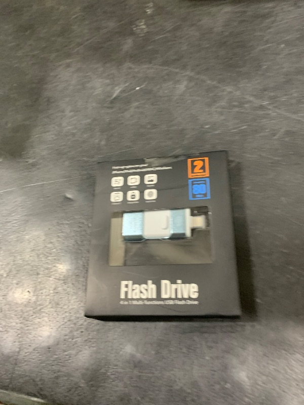 Photo 1 of 256GB Flash Drive for iPhone Photo Stick,Thumb Drive USB Stick High Speed Transfer USB Drives External Picture Video Storage Memory Expansion for iPhone/iPad/PC (Blue)