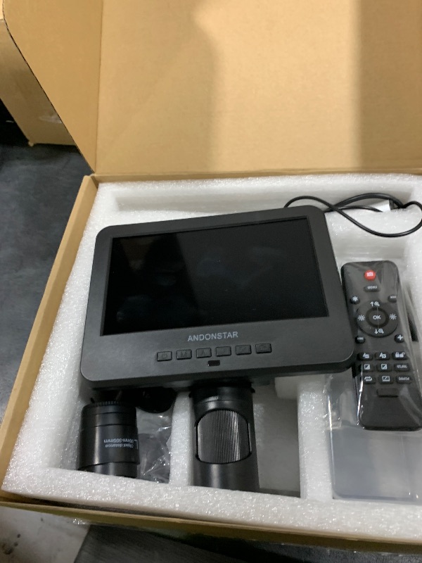 Photo 1 of Andonstar AD246S-M HDMI Digital Microscope 2000x for Adults, 3 Lens 2160P UHD Video Record, 7 Inch LCD Soldering Microscope for Electronics Repair, Error Coins, Pro Boom Arm Stand, Windows Compatible