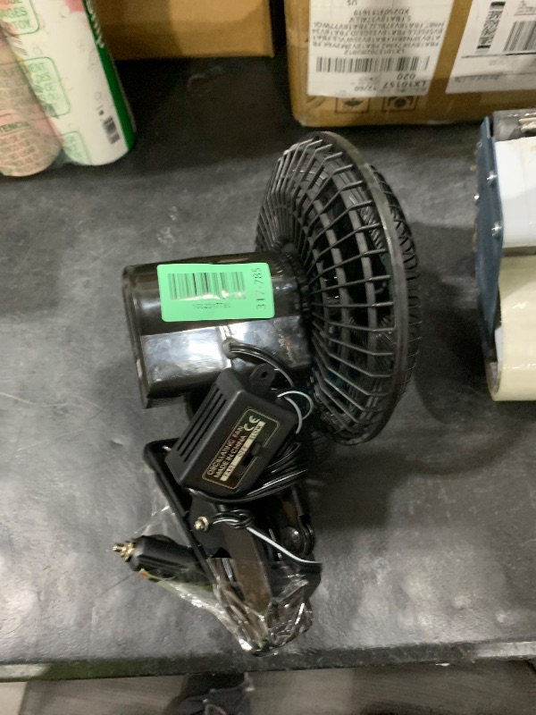 Photo 1 of XGGYA 12 Volt Oscillating Fan, 6" Portable Car Fan With Car Cigarette Lighter, 360° Cooling Ventilation, Car DC Clip Fan, 12v Fan for Truck,RV,Car (Cord Length 5FT)