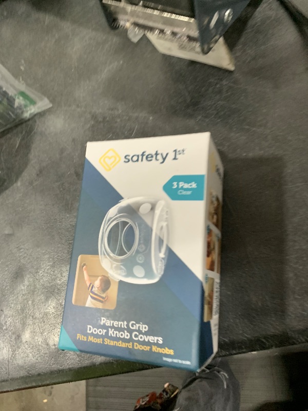 Photo 1 of Safety 1st Parent Grip Door Knob Covers 3 Pack, Crystal Clear