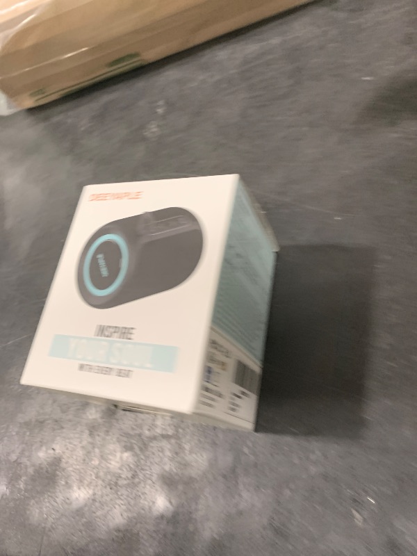 Photo 1 of Bluetooth Speaker Wireless,IP67 Waterproof & Dustproof Portable Speaker with Lights,15W Loud Stereo Sound, 2500mAh Battery All Day Playtime, TWS Pairing, BT5.3, Home/Party/Outdoor/Beach (Black)