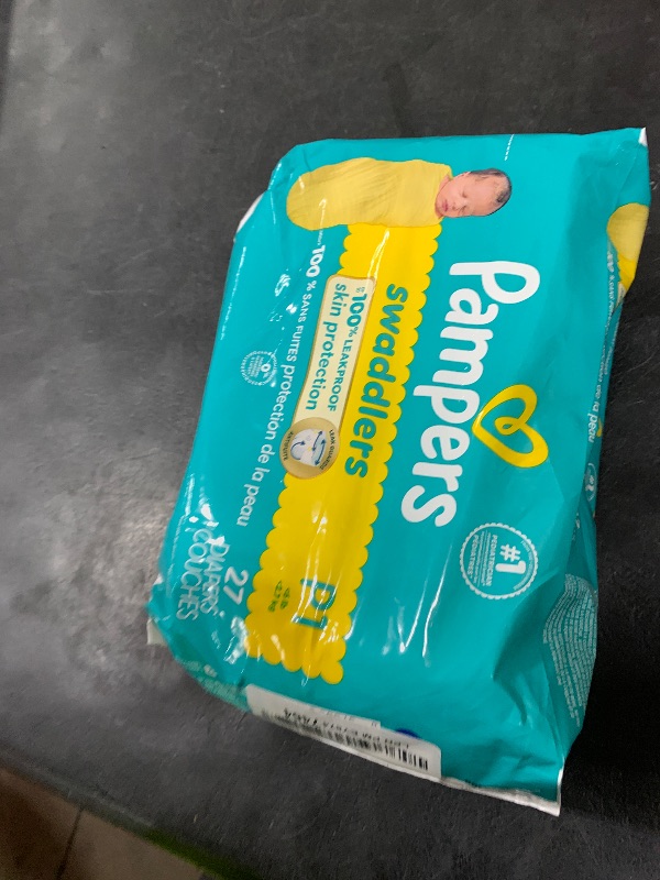 Photo 1 of Pampers Baby Diapers - Swaddlers - Size P1, 27 Count, Ultra Absorbent Disposable Preemie Diaper