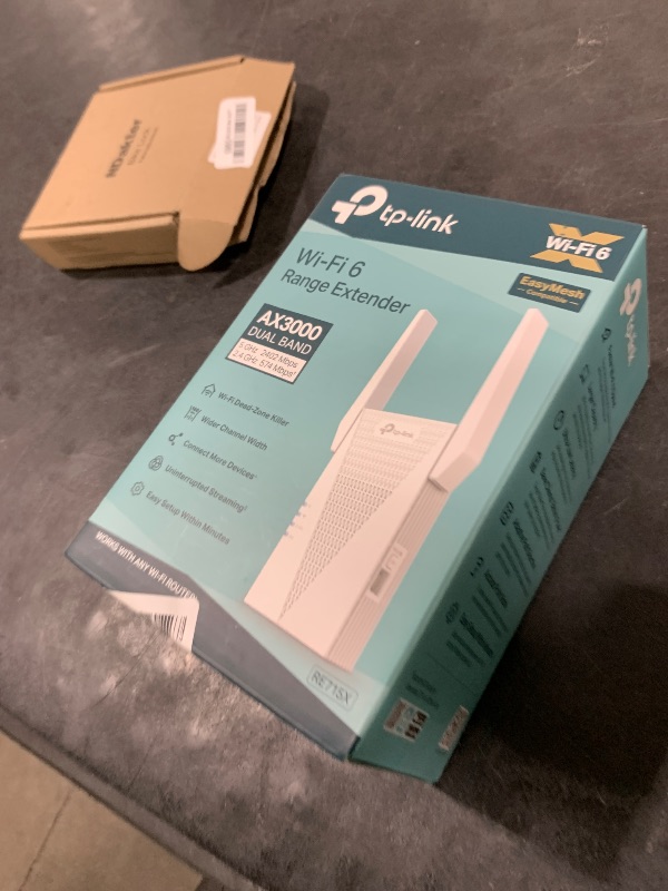 Photo 1 of TP-Link AX3000 WiFi 6 Range Extender | PCMag Editor's Choice | Dual-Band Wireless Repeater w/Ethernet Port | Up to 2400 Sq. Ft., 64 Devices | Internet Signal Booster | APP Setup | EasyMesh (RE715X)