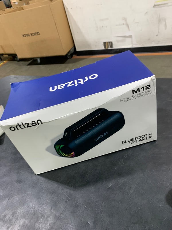 Photo 1 of Ortizan Portable Bluetooth Speaker Loud, 80W Peak, Bass Up, 20H Playtime, IPX7 Waterproof, RGB Lights, Wireless Stereo Pairing, BT5.3, USB-C, Subwoofer Outdoor Speaker for Camping, Beach, Backyard