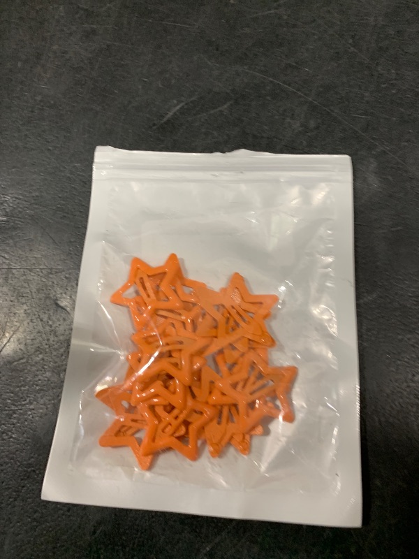 Photo 1 of Mxxipp 20pcs Star Hair Clips for Women, Non-Slip Metal Star Snap Barrettes, Y2K Hairstyle Accessories for Women Thick Thin Fine Straight Curly Long Short Hair- Orange