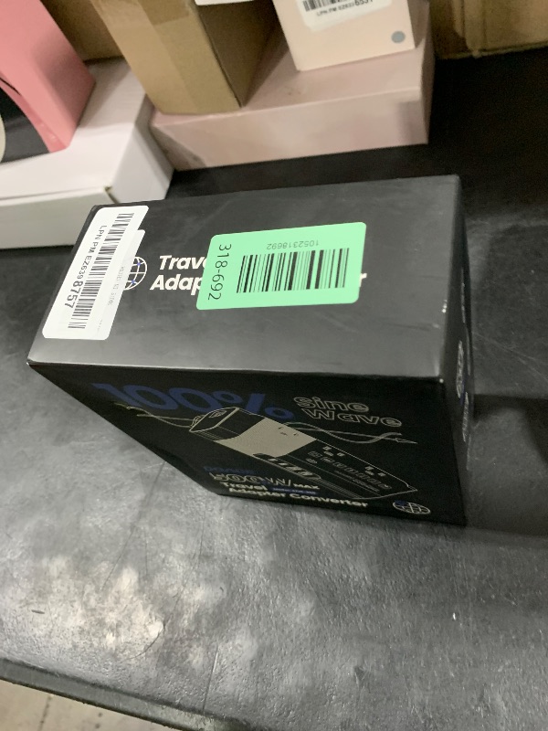 Photo 1 of DOACE 220v to 110v Voltage Converter for European Travel: Max 500W Pure Sine Wave Voltage Converter US to Europe - 220 to 110 International Power Adapter Plug Combo Step Down Transformer Black