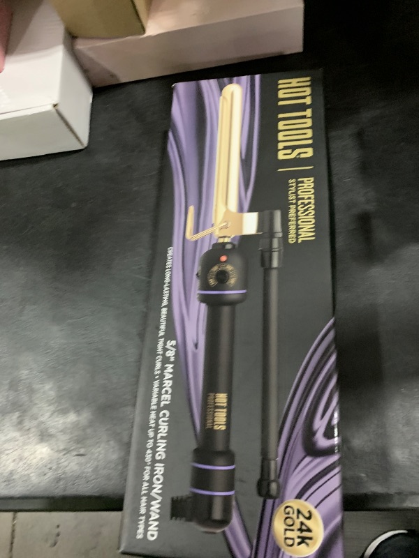 Photo 1 of Hot Tools Pro Artist 24K Gold Marcel Iron | Long Lasting Curls, Waves (5/8 in)
