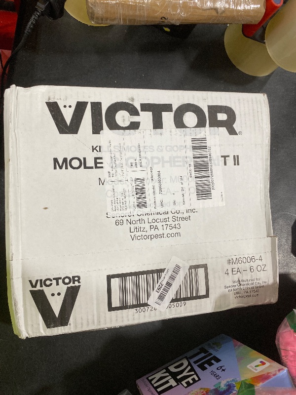 Photo 1 of Victor M6006 Outdoor Mole & Gopher Poison Peanuts, Mole and Gopher Killer Bait, 4 Pack