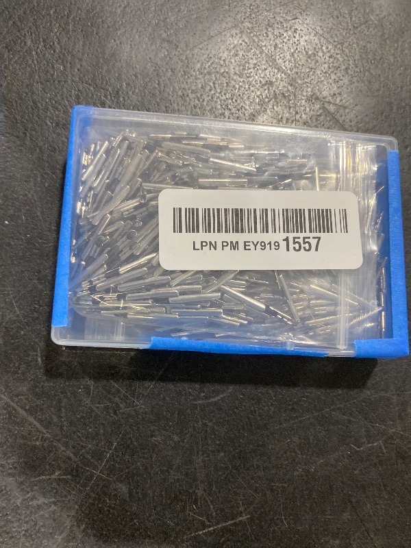 Photo 1 of UNICRAFTALE About 400pcs Black & White Elastic Barbed Cord with Stainless Steel Findings Stretch Cord with Metal Ends Metal Barbs Barbed Fasteners for Binding Hanging Findings