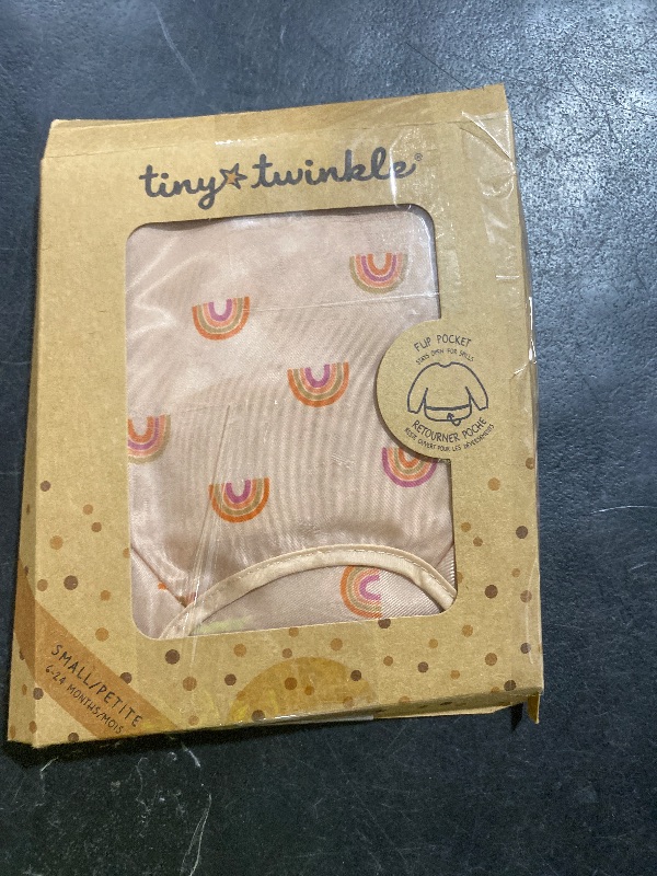 Photo 1 of Tiny Twinkle Mess Proof Baby Bib,Waterproof Smock Baby Bib for Eating,Machine Washable Long Sleeve Bib,Baby Led Weaning,Toddler Bib,BLW Supplies(Boho Rainbow, Small 6-24 Months)