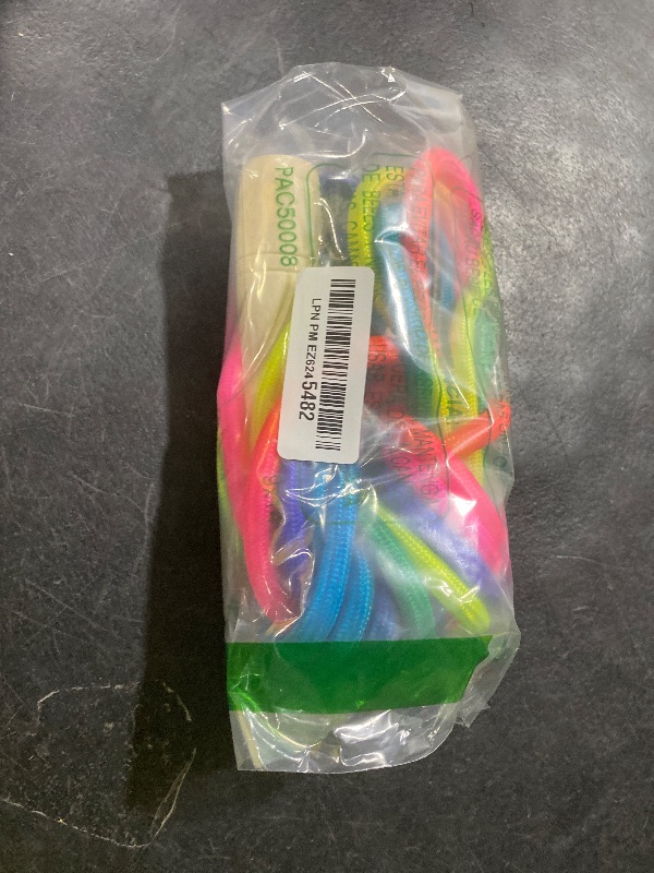 Photo 1 of 16 FT Long Jump Rope for Kids, 1 Pack Double Dutch Skipping Rope with Wooden Handle, Multiplayer Rainbow Jumping Rope for Outdoor Fun, School Sport, Party Game