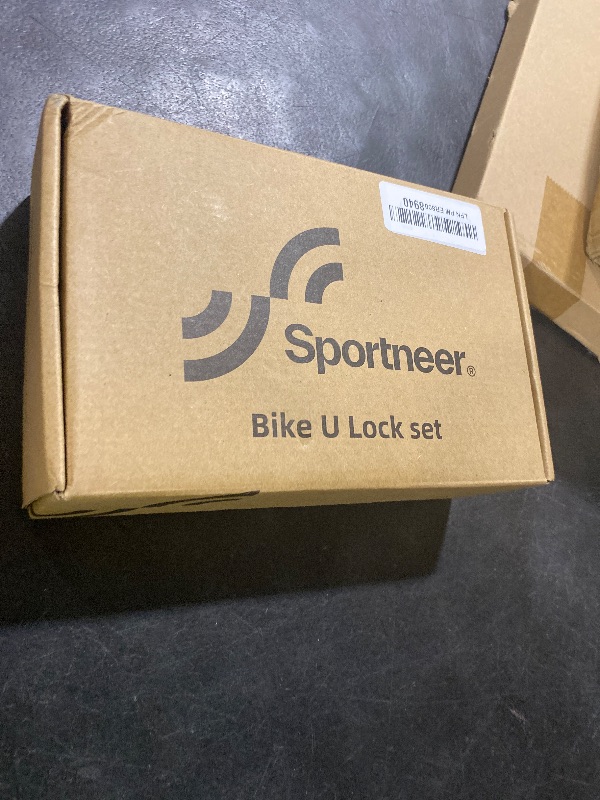 Photo 1 of Sportneer Bike Lock: Heavy Duty Anti Theft Bike U Lock with 5ft Security Steel Cable - 17mm Shackle Bicycle U-Locks with Keys & Sturdy Mounting Bracket for Road, Mountain, Electric & Folding Bike