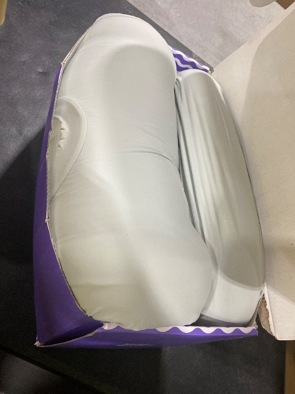 Photo 1 of C CUSHION LAB Deep Sleep Pillow, Patented Ergonomic Contour Design for Side & Back Sleepers, Orthopedic Cervical Shape Gently Cradles Head & Provides Neck Support & Shoulder Pain Relief - Calm Grey