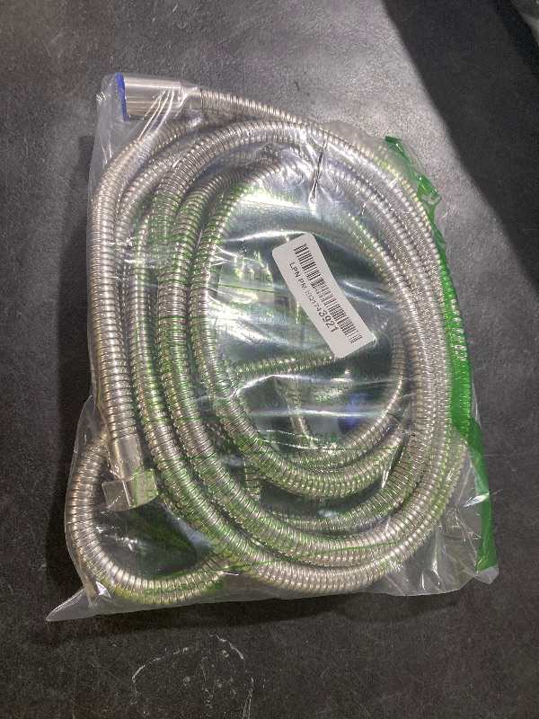 Photo 1 of OIETON 96 Inch Shower Hose, Flexible Stainless Steel Metal Extension Hose with Brass Insert and Nut