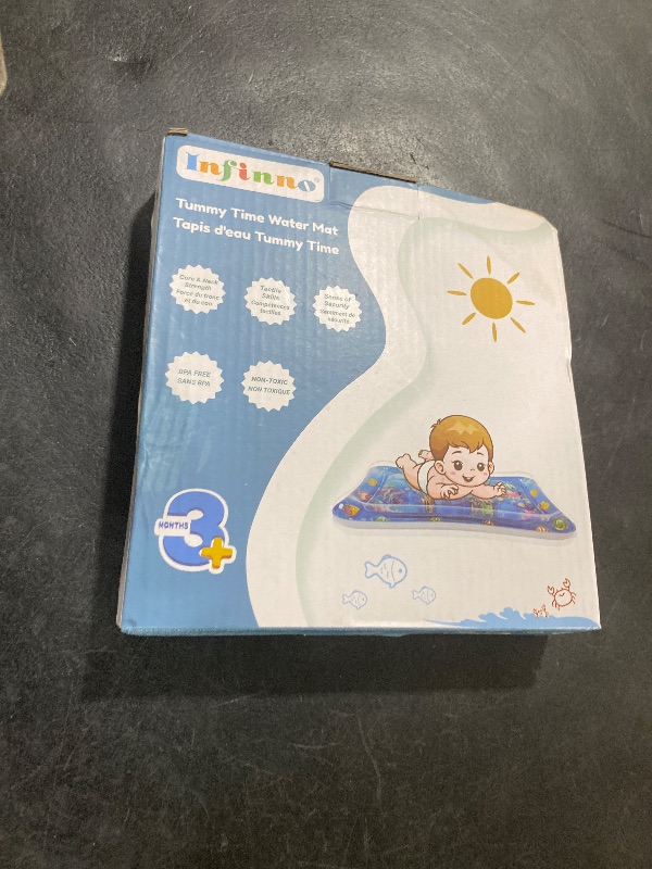 Photo 1 of Infinno Inflatable Tummy Time Mat Premium Baby Water Play Mat for Infants and Toddlers Baby Toys for 3 to 24 Months, Strengthen Your Baby's Muscles, Portable