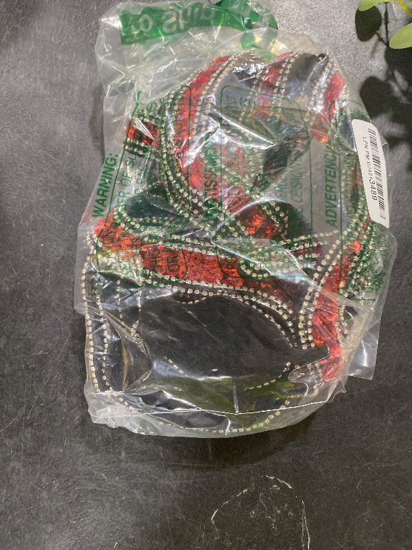 Photo 1 of Riceshoot 4 Pcs 38'' Long Red Sparkle Sequin Snake Patch, Rhinestones and Sequin Red Snake Shaped Patch Applique Trim Ribbon for Outfit, Halloween Cosplay Singer Concert Bodysuit Jumpsuit
