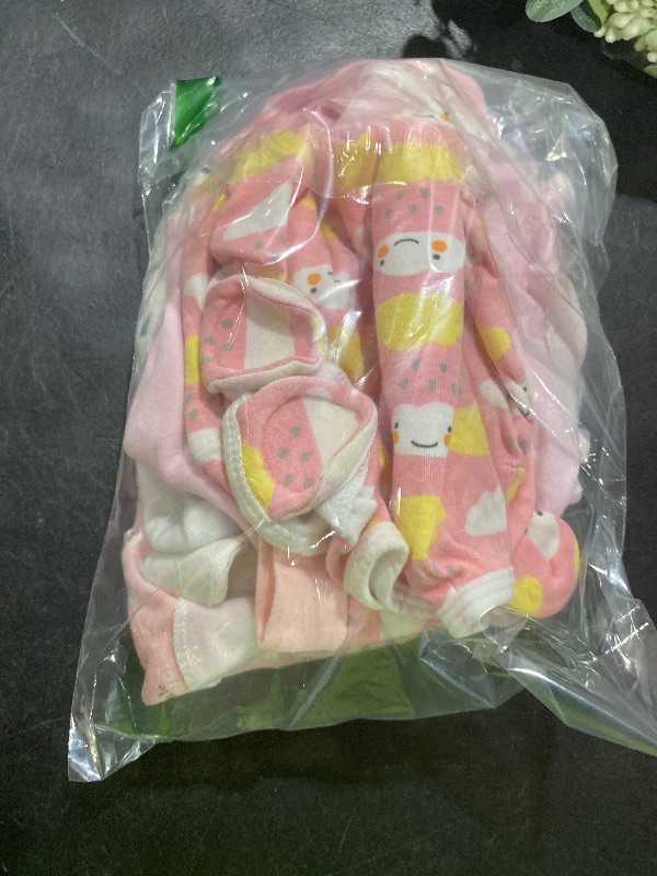 Photo 1 of Buryeah 4 Pack Preemie Swaddle Blanket Wrap Set with Hat for Baby Boys Girls 3-7 Lbs Preemie Newborn Clothes Sleepers Cap(Pink,Boho)