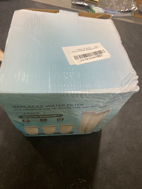 Photo 1 of Upgraded Water Filter Replacement Fit for Zero Pitcher and Dispenser ZR-001 ZR-004 ZP-006 ZR-017, Five-Stage Filter System, Effectively Reducing Lead, Chromium, and Contaminants, 4 Packs, By BOGDA