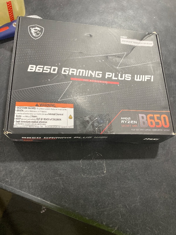Photo 1 of MSI B650 Gaming Plus WiFi Motherboard AMD B650 Socket AM5 ATX