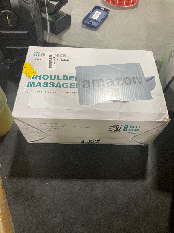 Photo 1 of Neck Massager for Pain Relief Deep Tissue, Nekteck Shiatsu Back Massager with Soothing Heat, Electric Deep Tissue 3d Kneading Massage Tools for Shoulder Muscle, Adjustable Heat and Straps, Ideal Gifts