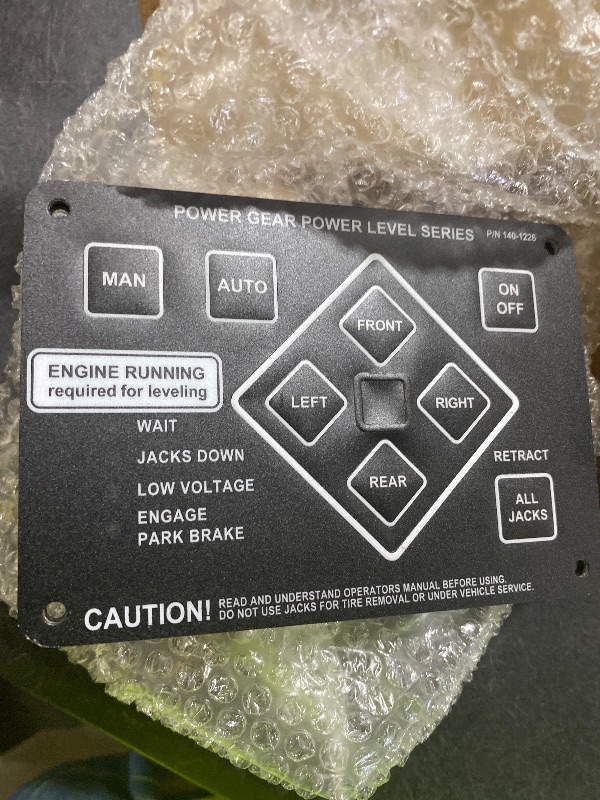 Photo 1 of LLYZFED 359080 RV Leveling Touch Control Panel W/Auto Leveling Button Fit for Lippert/Kwikee Ground Control and Travel Trailer Leveling System Replace# 140-1226 500629 500629S