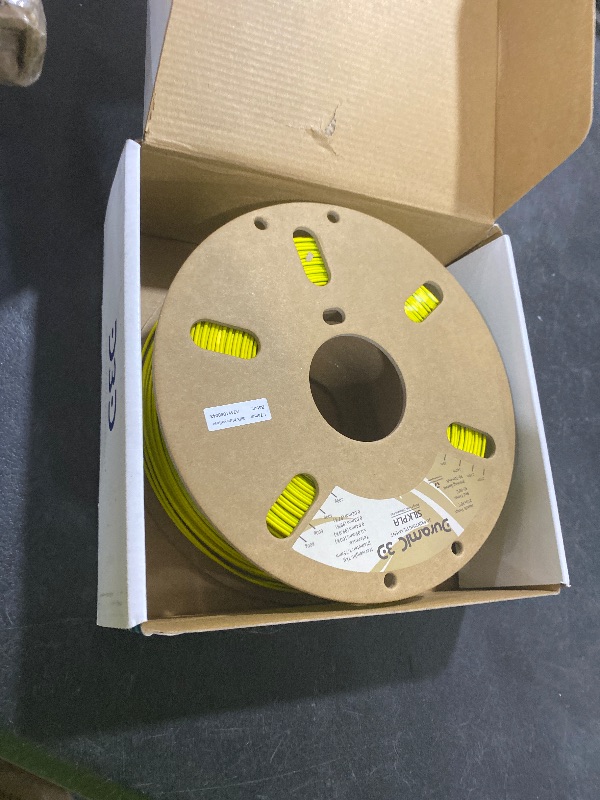 Photo 1 of DURAMIC 3D Shiny Silk PLA Filament 1.75mm Shiny Metallic PLA Filament Dimensional Accuracy +/- 0.05 mm Blue Yellow