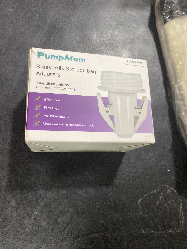 Photo 1 of Breastmilk Storage Bag Adapters for Spectra S1 S2 Pumps, Avent Comfort Wide Mouth Flange Pump to Use with Lansinoh and Nuk Breastmilk Storage Bags by PumpMom