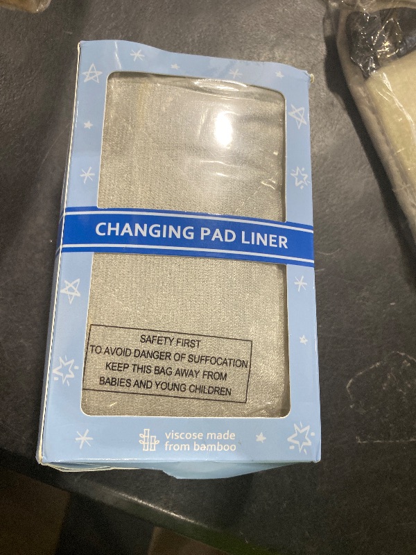 Photo 1 of Diaper Changing Pad Liner Non-Slip, Waterproof Terry Mat, Quilted Absorbent Bassinet Liners Washable, 3 Pack 13"x 26" Reusable Portable Changing Table Pad Rectangle Grey