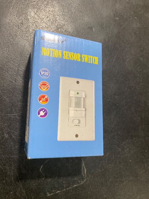 Photo 1 of Sensky BS033C 110v Motion Sensor Light Switch, 180 Degree View Occupancy Sensor Switch, Wall Sensor Switch Light Sensor,Single Pole (Neutral Wire Required), White