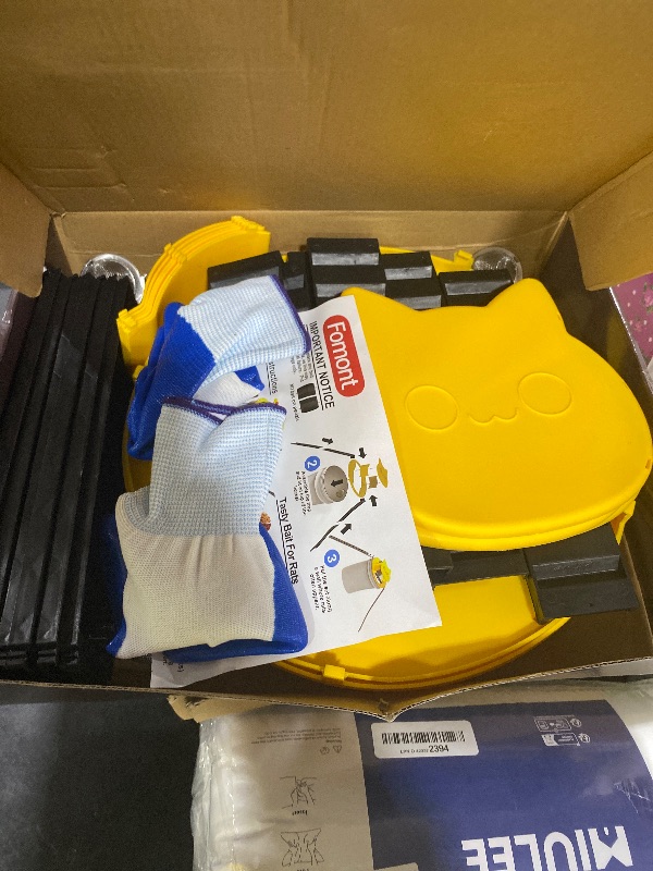 Photo 1 of Fomont 2024 New Upgraded Bucket Lid Mouse Trap-Metal Bait Cage-Auto Reset-5 Gallon Bucket Fit-Humane-Indoor Outdoor-Rat Trap
