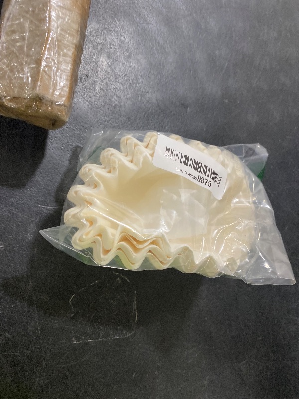 Photo 1 of Coffee Filters 8-12 Cup, 7.875 inch x 3.25 inch, 100 Count Basket Coffee Filters, White Disposable 8 to 12 Cup Coffee Filter Paper