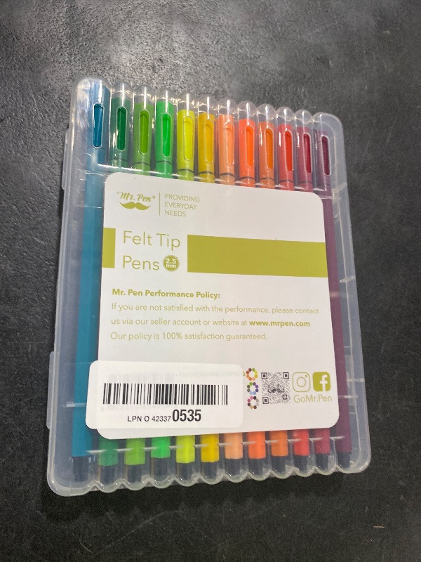 Photo 1 of Mr. Pen- Felt Tip Pens, 24 Pack, Colored Felt Tip Pens