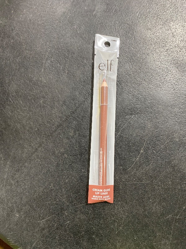 Photo 1 of e.l.f. Cream Glide Lip Liner, Highly-Pigmented Pencil For Shaping & Sculpting Lips, Semi-Matte Finish, Vegan & Cruelty-Free, Mauve Aside
