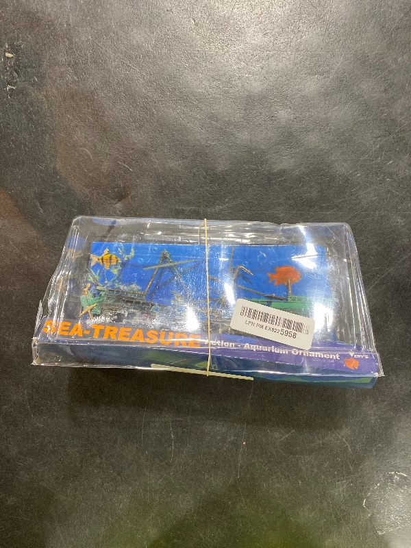 Photo 1 of SLOCME Aquarium Shipwreck Decorations - Air Bubbler Sunken Ship Ornament, Fish Tank Air Action Aerating Decorations
