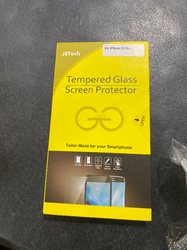 Photo 1 of JETech Screen Protector for iPhone 8 Plus and iPhone 7 Plus 5.5-Inch, Tempered Glass Film, 2-Pack
