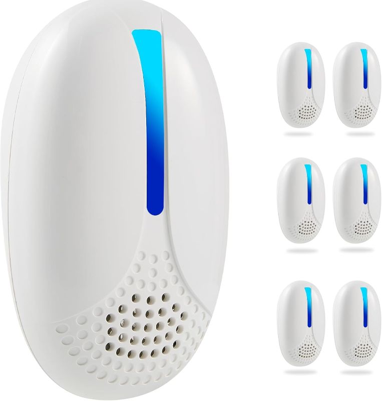 Photo 1 of 2025 Upgraded Ultrasonic Repellent Indoor, Mouse Traps Insert Plug in, Pest Control Repellent Ant,Roach,Rodent, Mouse, Bugs, Mosquito, Spider, for Home, Office, Warehouse 6 Packs