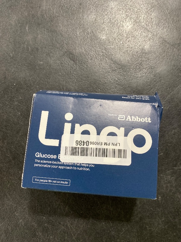 Photo 1 of Lingo Continuous Glucose Monitor (CGM) & App. Made by Abbott. Know the impact of what you eat. 1 Lingo biosensor lasts up to 14 Days*. Designed for iPhone 11 device or Later. US Only.