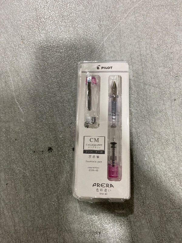 Photo 1 of PILOT PFPR1TPCM Pen, Prera PRERA Fountain Pen, Color Discount, CM, Calligraphy, Transparent Pink