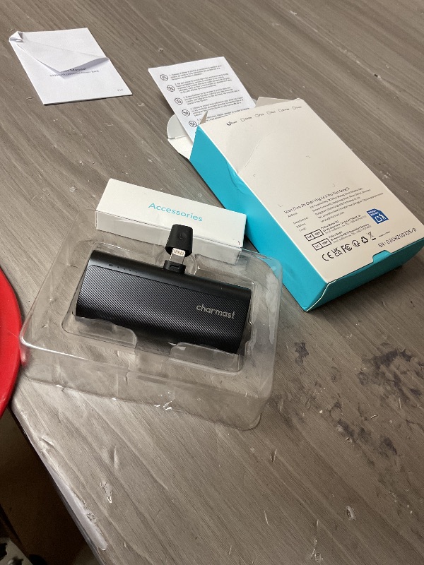 Photo 1 of 
Charmast Small Portable Charger 5000mAh, Ultra-Compact 20W PD Fast Charging Power Bank Mini Battery Pack Compatible with iPhone 14/14 Pro Max/13/13 Pro Max/12/12 Pro Max/11/XR/X/8/7/6, and More