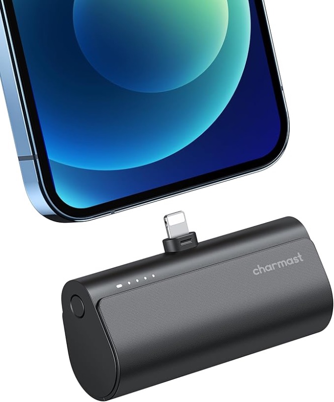 Photo 1 of 
Charmast Small Portable Charger 5000mAh, Ultra-Compact 20W PD Fast Charging Power Bank Mini Battery Pack Compatible with iPhone 14/14 Pro Max/13/13 Pro Max/12/12 Pro Max/11/XR/X/8/7/6, and More