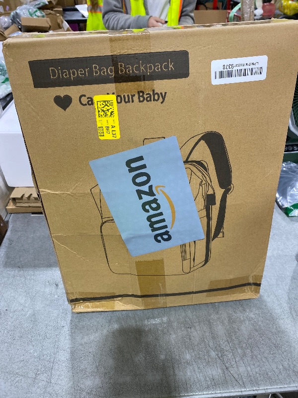 Photo 1 of Astro alan Baby Diaper Bags with Changing Station, Waterproof Diaper Bag Backpack for Moms Dads with USB Charging Port, Baby Shower Gifts, Large Capacity diaper backpack, Grey