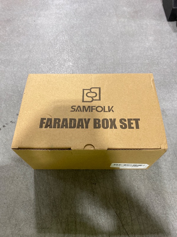 Photo 1 of Samfolk Faraday Box with Faraday Bags for Car Keys, Car Key Signal Blocking Box, Keyless Entry Car Key Safe Protector Anti-Theft Shielding Cage
