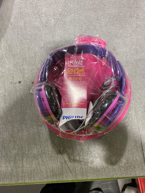 Photo 1 of PHILIPS Kids Headphones with Cord, On-Ear Wired Headphones for Kids with Comfortable Fit & Clear Stereo Sound, 85dB Volume Limiter Headset for School/Tablet/iPad/Kindle, Ideal for Girls & Toddlers