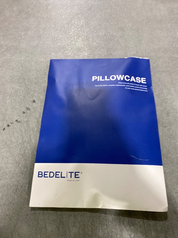 Photo 1 of BEDELITE Satin Pillowcase for Hair and Skin, Super Soft and Cooling Similar to Silk Pillow Cases 2 Pack with Envelope Closure, Gift for Women Men(20"x26" Standard Size, Airy Blue)