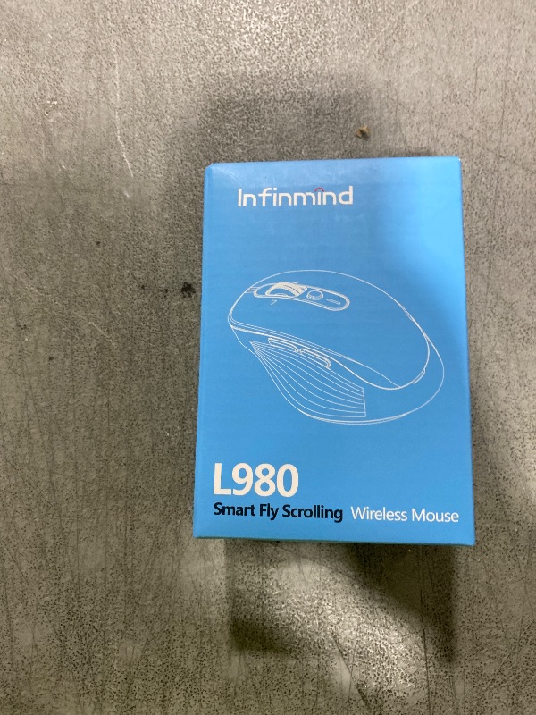 Photo 1 of INFINMIND Multi-Device Wireless Bluetooth Mouse, 2.4G USB Receiver and Two Bluetooth, 4-Way Navigation Mice for Computer, Laptop, PC, MacBook, iPad (White)