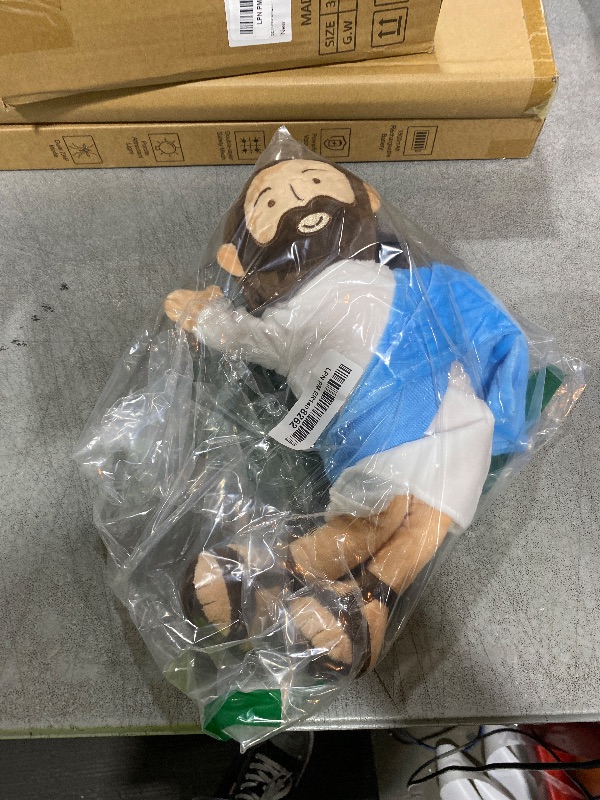 Photo 1 of Yelakey 13" Jesus Plush, Jesus Stuffed Doll Plushie for Easter Christmas Church (Brown)
