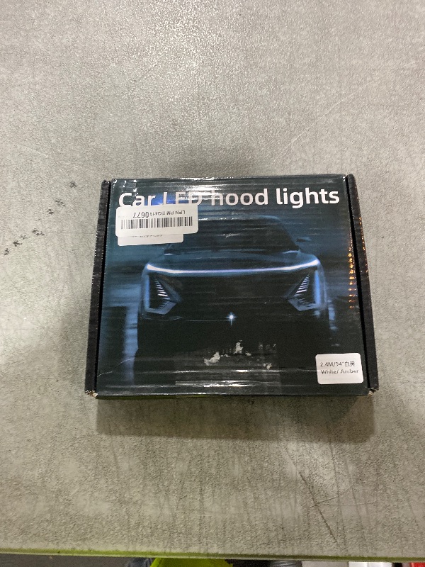 Photo 1 of Exterior Car LED Hood Light Strip,Dual Color Dynamic Scan Start Up Hoodbeam Kit,Led Daytime Running Lights White&Amber Switchback Sequential Turn Signal Lights for Cars, Trucks,SUV(95inch/1set)