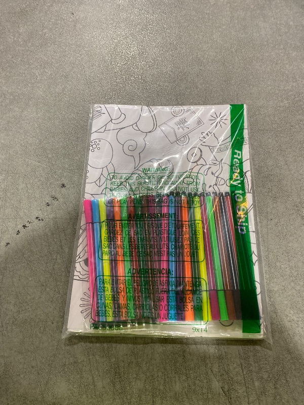 Photo 1 of HOWAF Dia De Los Muertos Coloring Poster with 24 (12 Colors) Paint Pens, Dia De Los Muertos Party Decoration Supplies Coloring Poster Banner for Mexican Themed Party, Day of The Dead Coloring Table